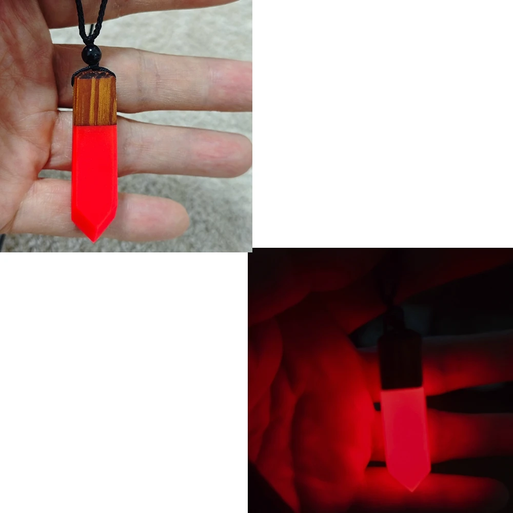 

Ancient Wood Resin Glow-in-the-Dark Necklace Pendant Jewelry Gift ABB013