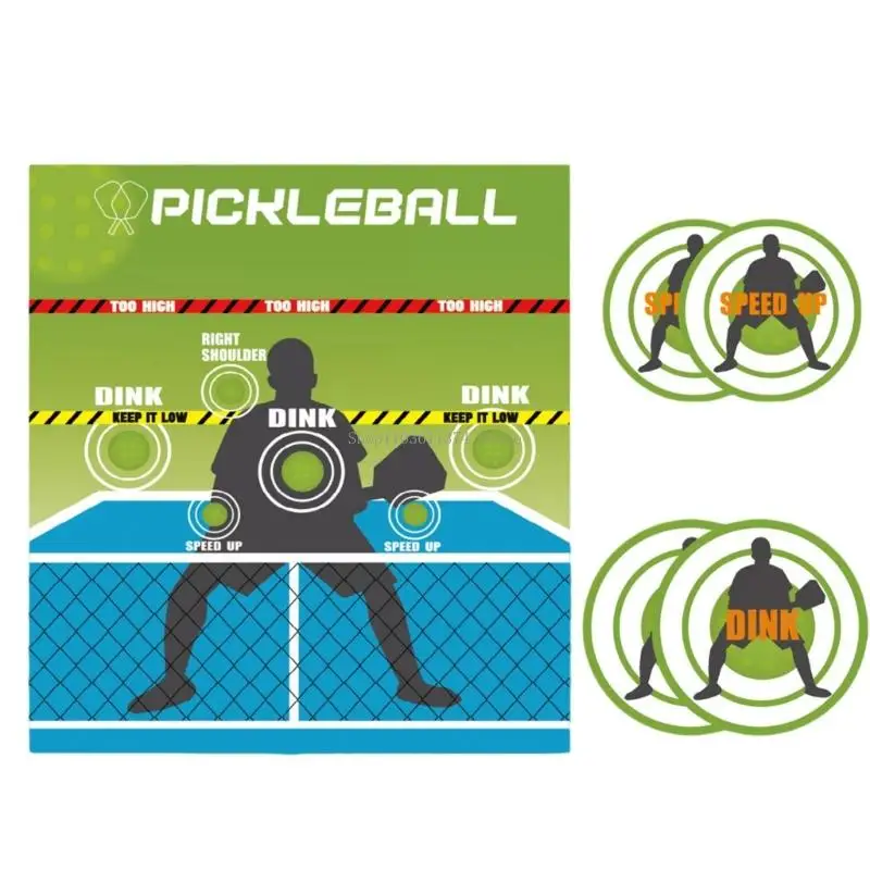 

Professional Pickleballs Practice Mat with Shock Absorption Pickleballs Practice P