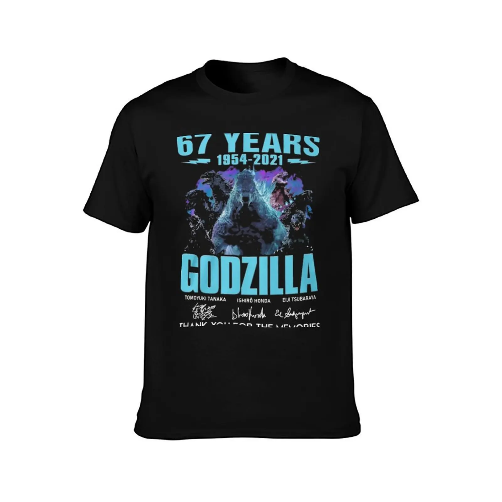 67 years gozilla T-Shirt boys whites essential t shirt cotton man t-shirts fruit of the loom mens t shirts