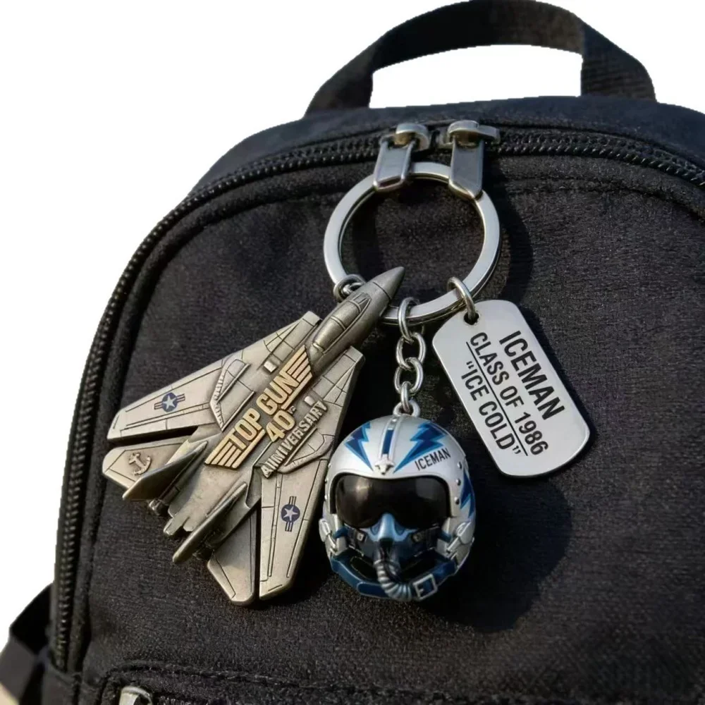 Auf Lager: Top Gun 40. Jubiläum Schlüsselanhänger Piloten-Ente Cosplay Sammlerfigur 2026 Film-Fan Exklusives Geschenk – Detail 5