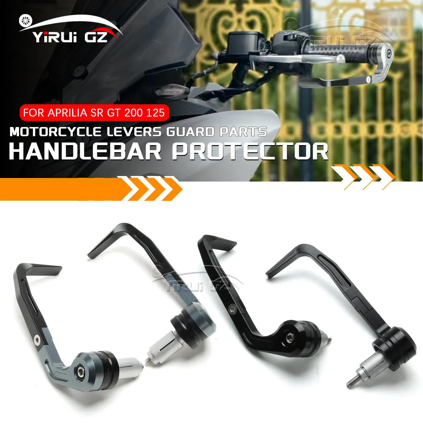 アプリリア-sr-gt-125-200-sr-g-t125-200-ブレーキレバーガード-cnc-アルミ-7-8-インチハンドルバープロテクターユニバーサルハンドルバー保護