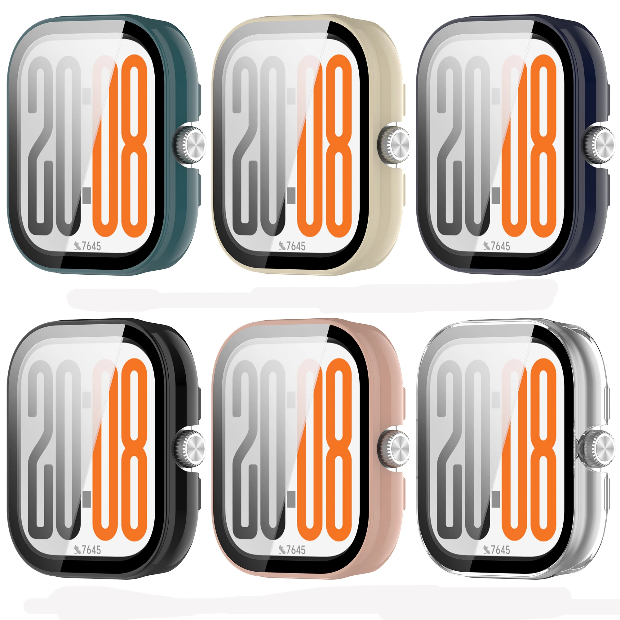 حافظة من الزجاج المقسى PC + لساعة Honor Watch X5 الذكية غطاء حماية ممتص للصدمات لملحقات واقي الشاشة Honor WatchX5