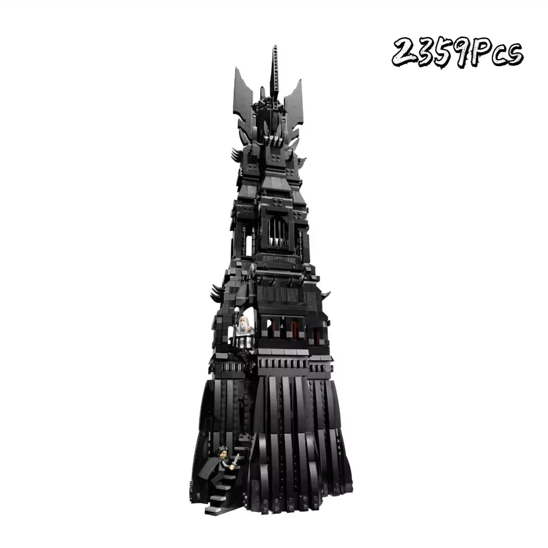 New product 2359pcs Lord of the Rings Osankta Black Tower 10237 Building Blocks Difficult Toy Boy Christmas New Year Gift