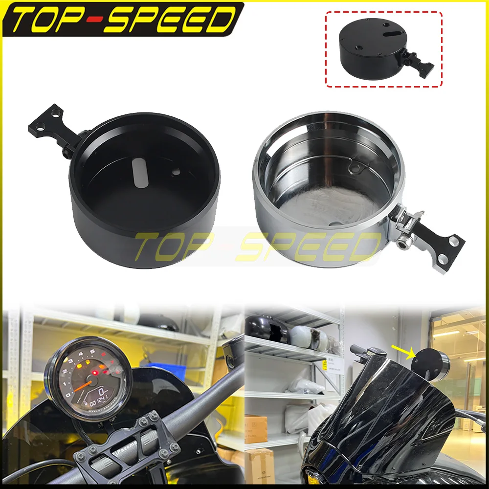 

For Harley Softail Low Rider S 117 FXLRS Fat Bob FXFB FXFBS Motorcycle Gauge Cover Housing Speedometer Gauge Bracket Mount Kits