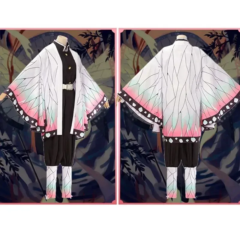 Demon Slayer Costume Clothes Kochou Shinobu Women Cosplay Uniform Janpanese Style Halloween Anime Characters Outfit