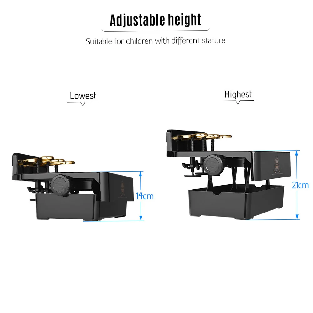 PA-23 Piano Pedaal Extender Bank Voor Kinderen In Hoogte Verstelbaar Met 3 Pedalen Kinderen Piano Onderwijs Hulpmiddel Accessoire