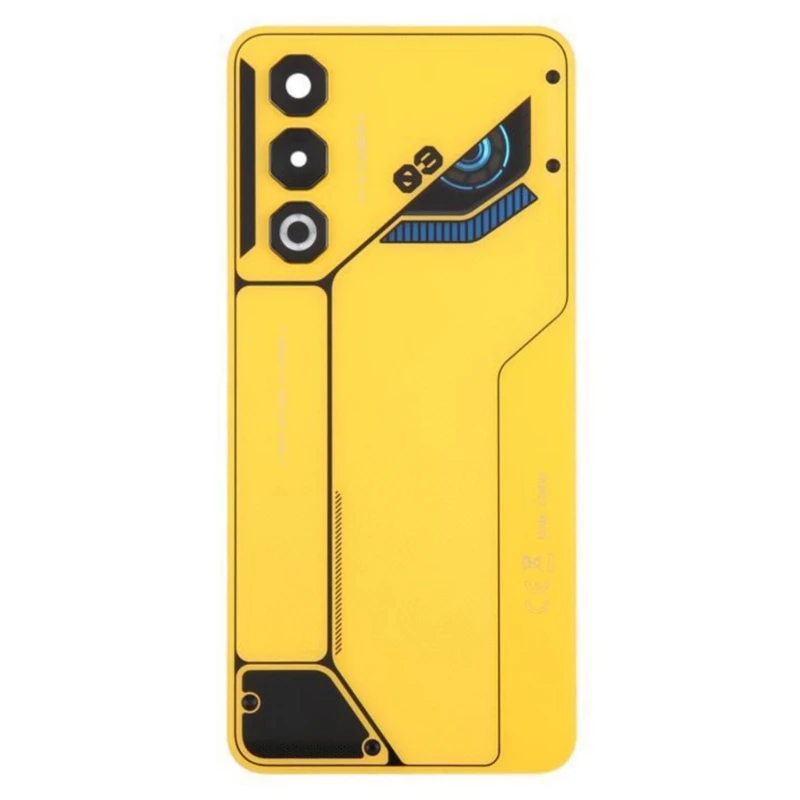  Shockproof Glass Rear Housing Shell Protector For Smartphone In Yellow Or Black