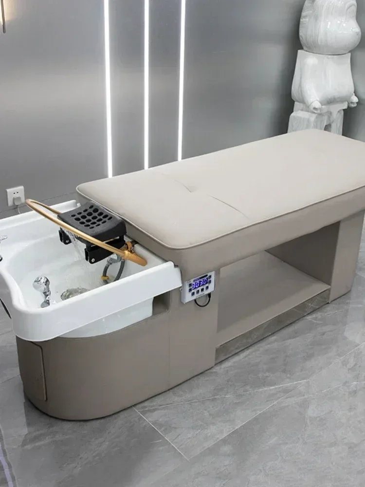 Wysokiej jakości łóżko do masażu głowy, szampon, masaż tajski, specjalna cyrkulacja wody, łóżko do medycyny chińskiej