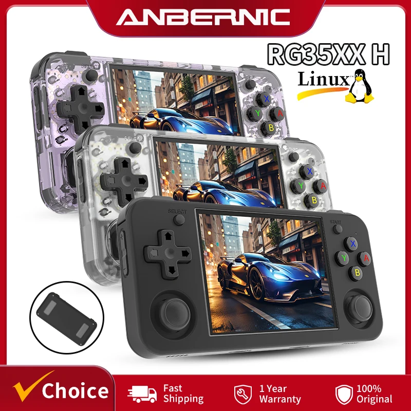 ANBERNIC RG35XX H Retro Handheld Game Console 3.5''IPS HD Sc
