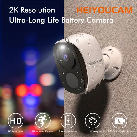 보안 카메라 무선 실외, 2K 3MP 배터리 구동 WiFi 보안 카메라(스포트라이트 사이렌 포함), 양방향 오디오, 방수