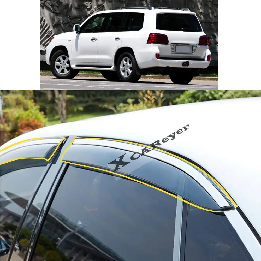 

For LEXUS LX LX450 LX470 LX570 2008-2009 2010 2011 2012 2013 2014 2015 Sticker Window Glass Wind Visor Rain/Sun Guard Vent