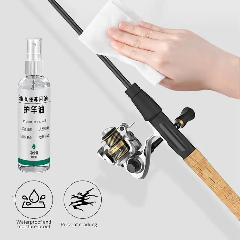 Fishing Rod Care Oil Fishing Reel Oil Spray Spray Fishing Rod Cleaner 100ml Fishing Rod Oil For Clean Protect And Maintain Your