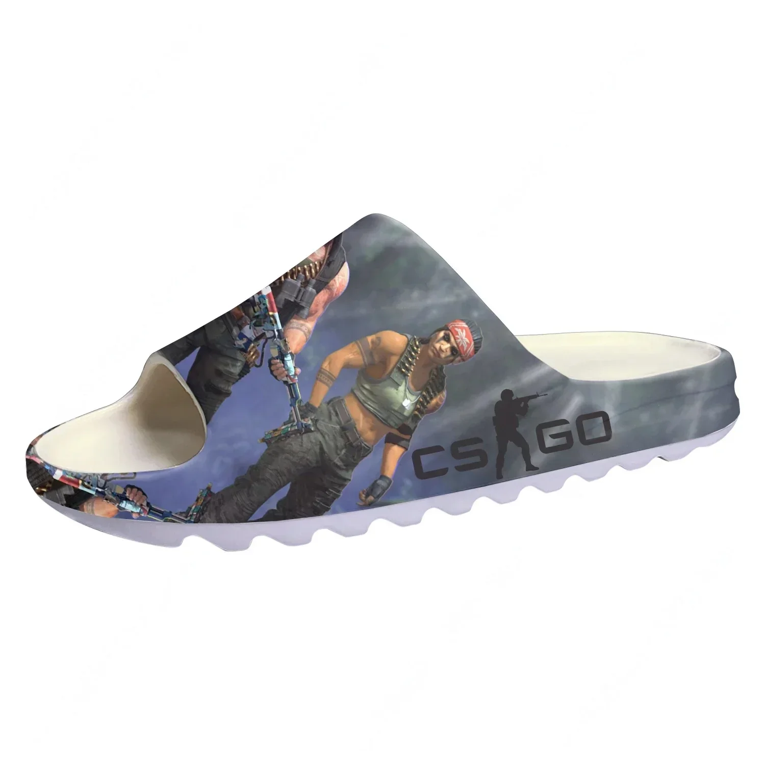 Counter Strike Global Offensive Custom Made Soft Sole Sllipers Home Step On Water Shoes Mens Womens Teenager Step In Slliper