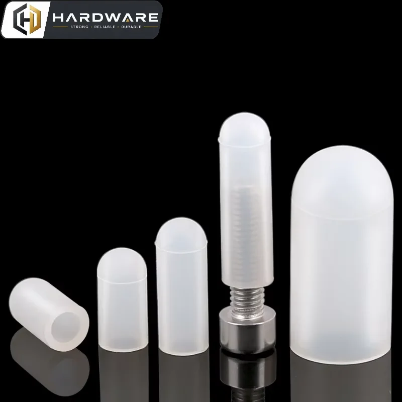 Screw Threaded Cover Nut Silicone Cap Protective Insulation Sleeve Protector Rubber Hub Thread End Caps Dustproof Seal Stopper