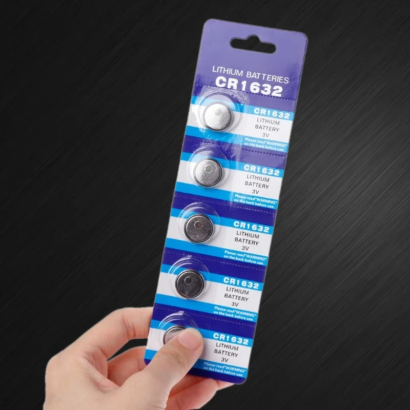 5 Pieces 1632 Batteries Long-Lasting & High Capacity CR1632 Lithium 3 CR1632 Button Cell for Car for Key