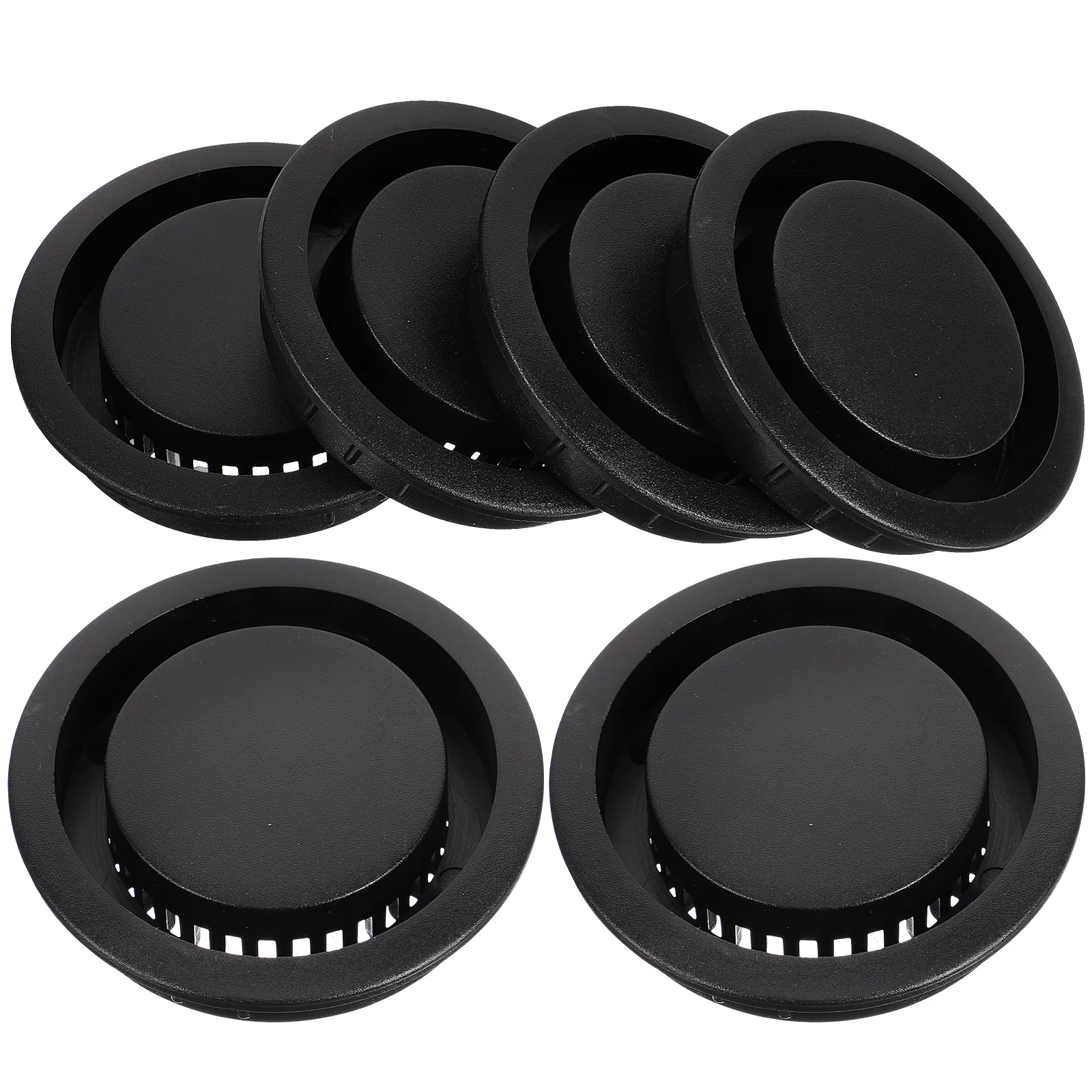 6 Pcs Wardrobe Shoe Cabinet Door Ventilation Invisible Hole Cooling Air (Black) 6pcs Soffit Vents Cover for Houses Shoebox Mesh