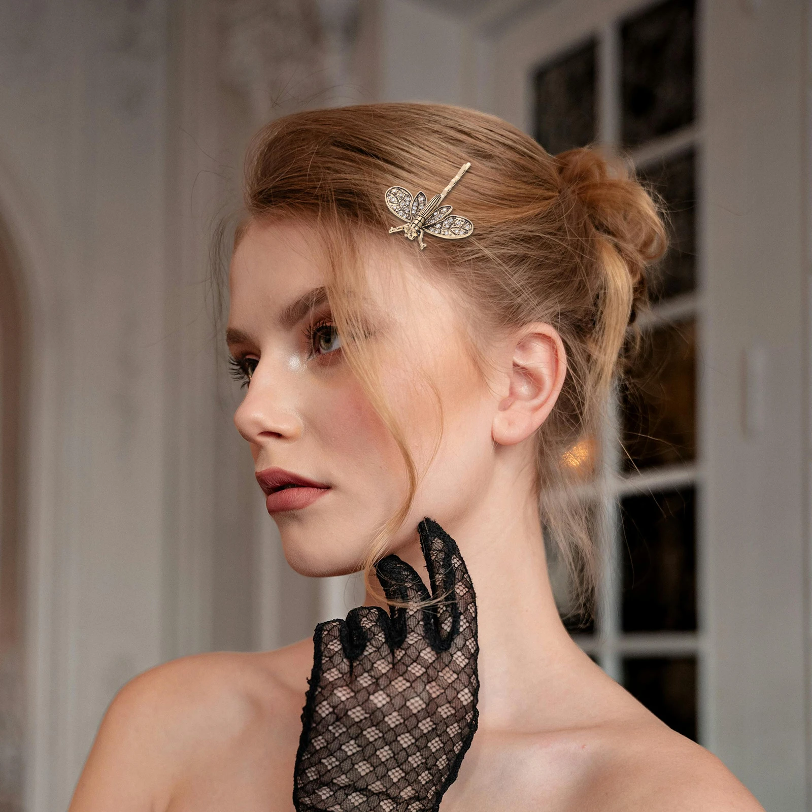 

2 шт. винтажные заколки для волос в виде бабочки, маленькие заколки с камнями, декоративные зажимы для женщин, аксессуары для вечеринок, заколки для женщин