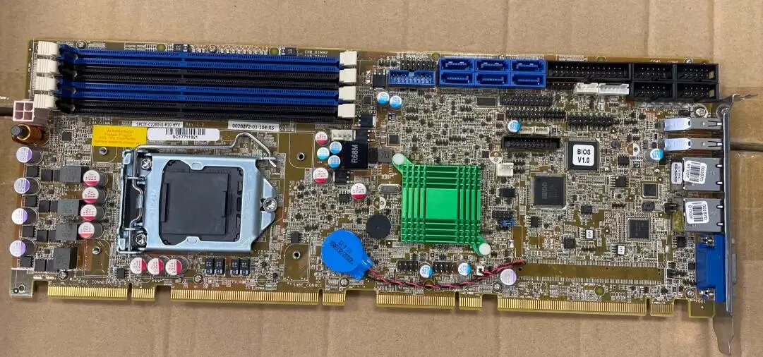 SPCIE-C2260-i2-R10-HYV 100% OK Original Full-size CPU card IPC board PICMG 1.3 SBC with CPU RAM Onboard VGA 2LAN