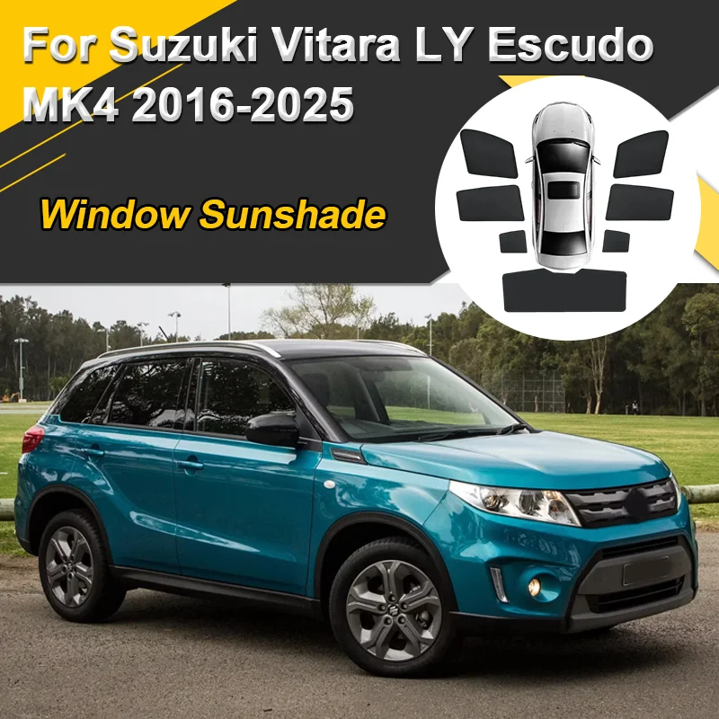 

Car Sun Shades For Suzuki Vitara LY Escudo 2016-2025 Sunshades Magnetic Heat insulation Window Curtain Mesh Visor Accessories