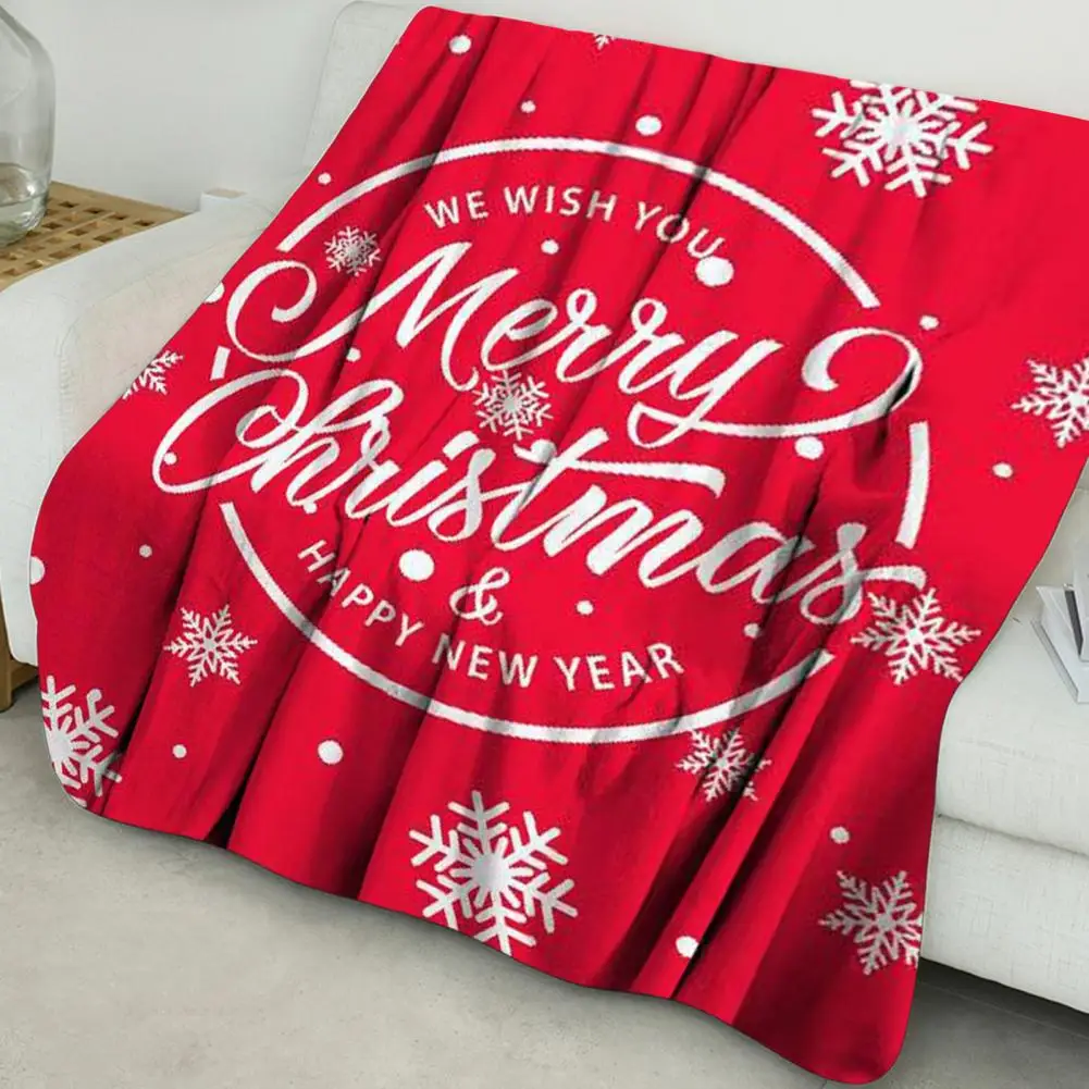 Soft Cozy Blanket Cartoon Pattern Blanket Cozy Flannel Fleece Christmas Tree Throw Blanket Soft Durable Breathable for Keep