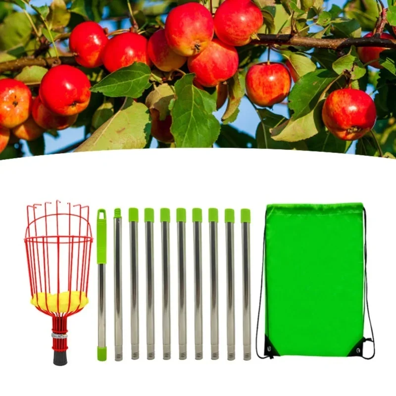 fruit-picker-basket-adjustable-telescoping-pole-tool-fruit-picking-equipment-for-garden-4m-1312ft