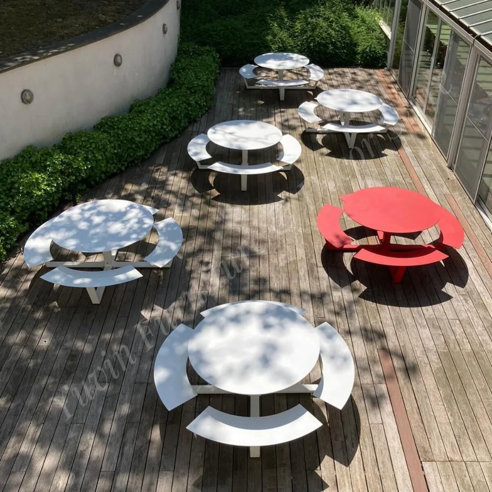 Outdoor Garden Furniture Metal Table Sets Patio Furniture Outdoor Dinning Table