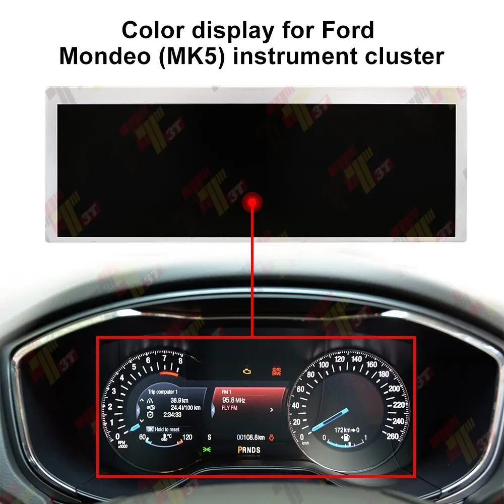 Color display For Ford Mondeo MK5 instrument cluster Display  LQ101K5DZ01A