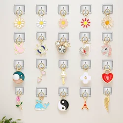 Italian Charm Pendant Bracelets Y2k rudder moon unicorn Charm Links Fit 9mm Stainless Steel Bracelets Making DIY Fashion Jewelry