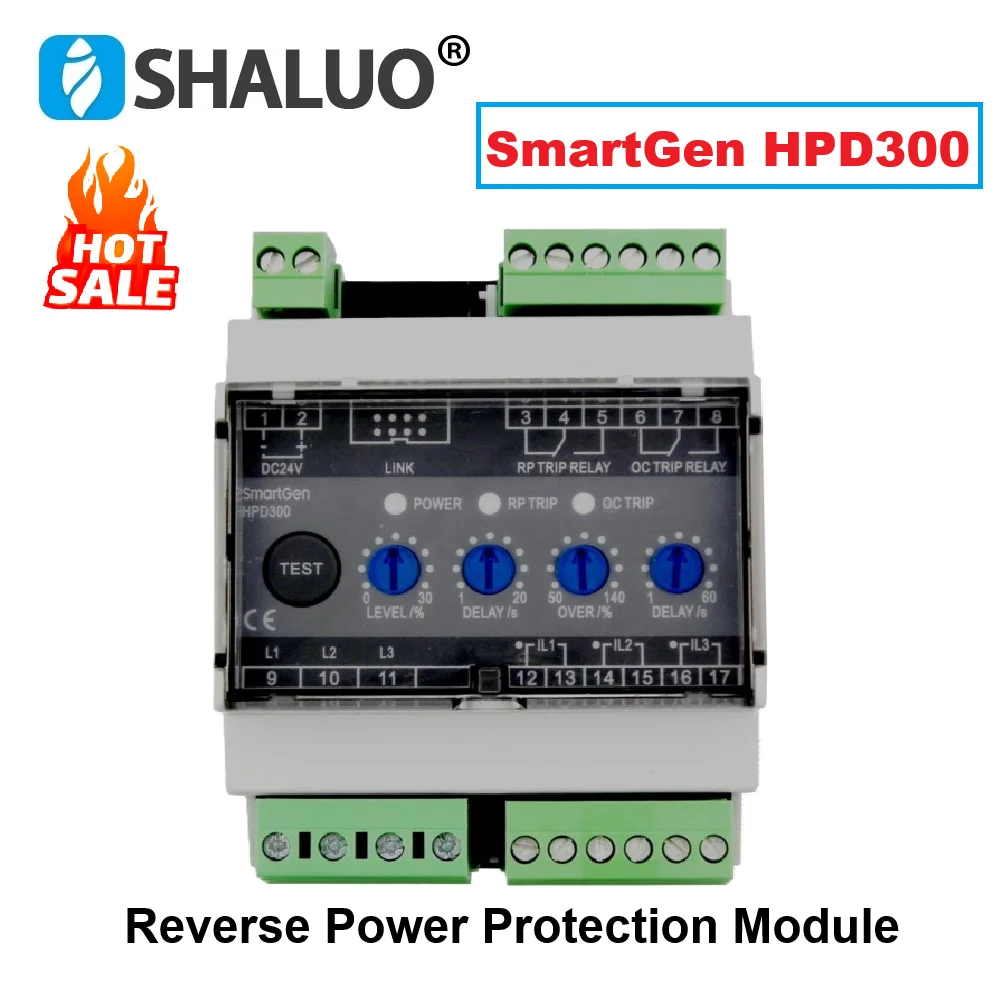 SmartGen HPD300 Generator Reverse Power Protection Module Reverse Relay Multifunctional Overpower Trip Protection With LINK