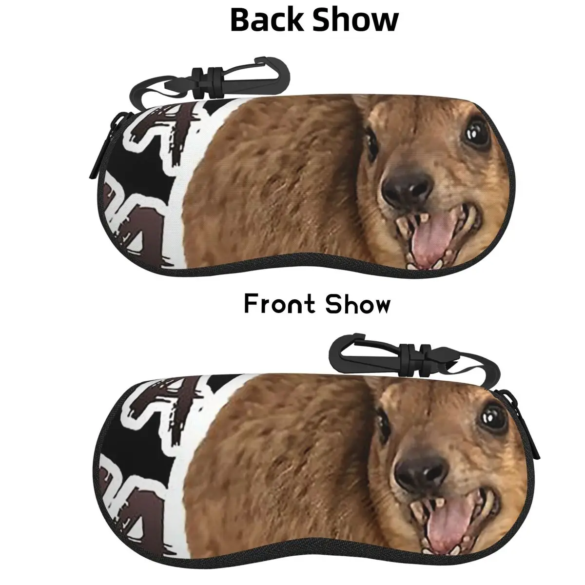 

Awawawa Angry Screaming Rock Hyrax Meme Shell футляр для очков портативная коробка для солнцезащитных очков для женщин и мужчин мягкая сумка для очков
