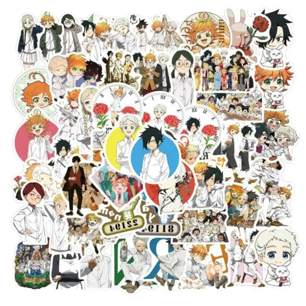 50pcs Japanese Anime Promises to Build Fantastic Cartoon Doodle Personality Skateboard Waterproof Stickers
