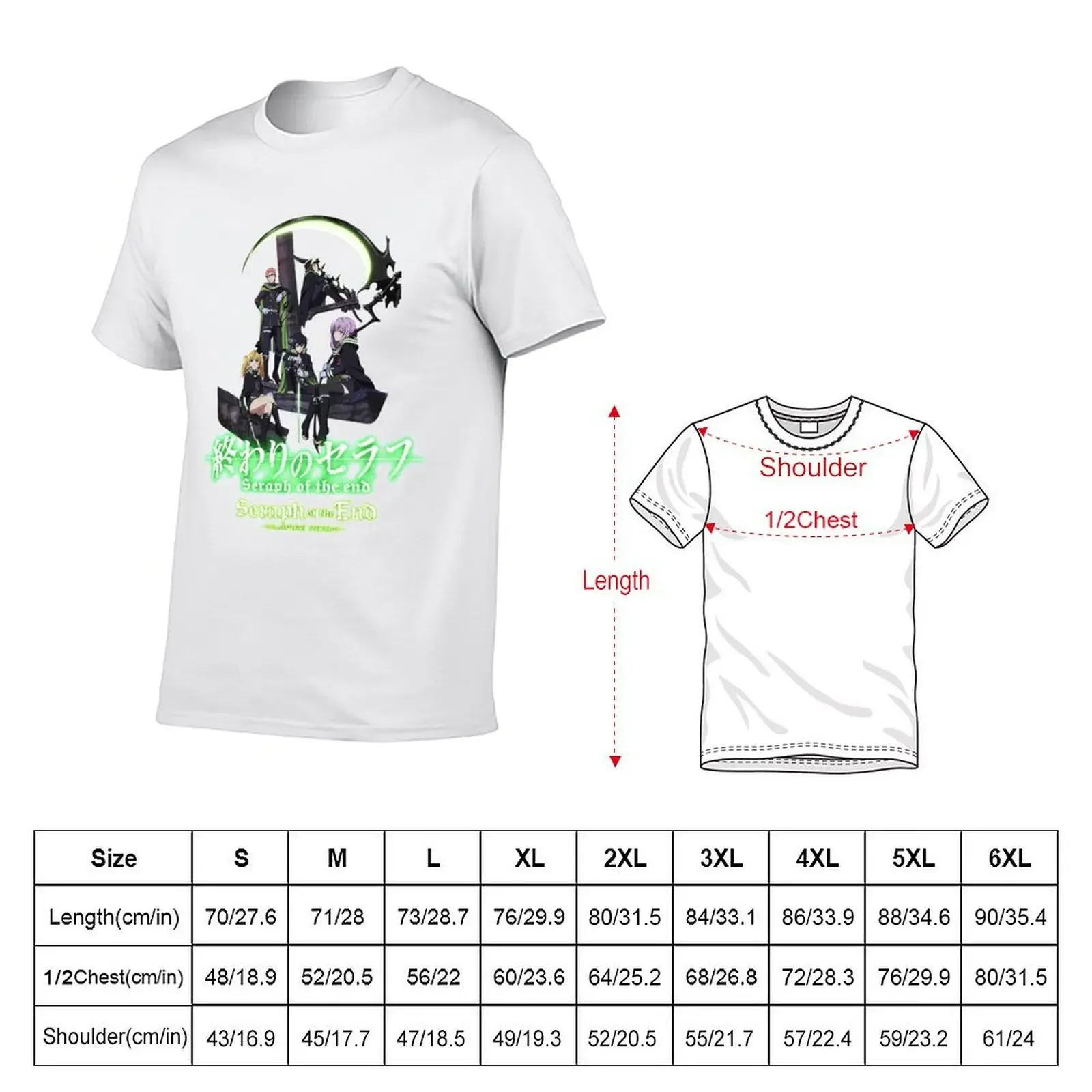 SERAPH OF THE END - Group A T-Shirt fashion shirts plus size tops cute clothes anime tshirt mens cotton t shirts