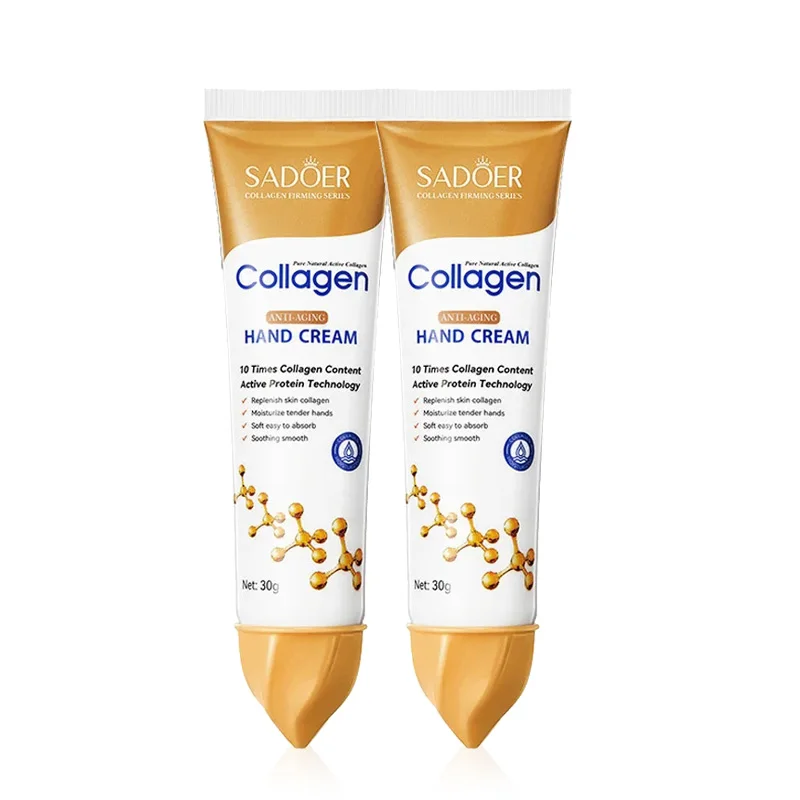 1/2pcs SADOER Collagen Hand Cream Hands Skin Friming Moisturizing Brightening Hydrating Hands Creams Hand Skin Care Products