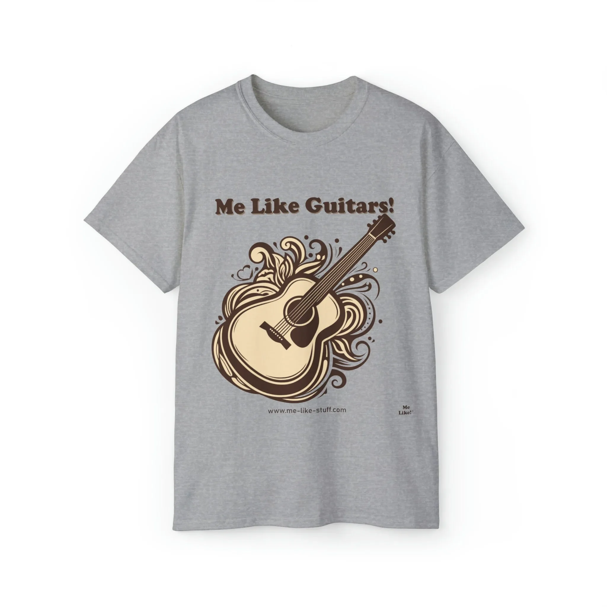 Geschenk für Gitarristen. T-Shirt für Gitarrenliebhaber. Me Like Guitars Ultra Cotton T Acoustic 1