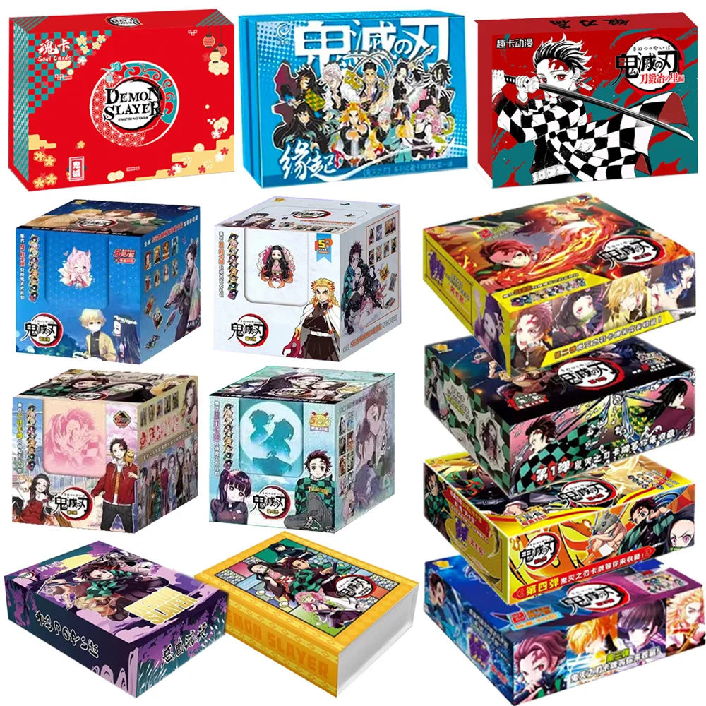 Demon Slayer Card Booster Box TCG Game NR SSS Rare Cards Kimetsu Yaiba Table Playing Toys For Family Children Christma Gifts