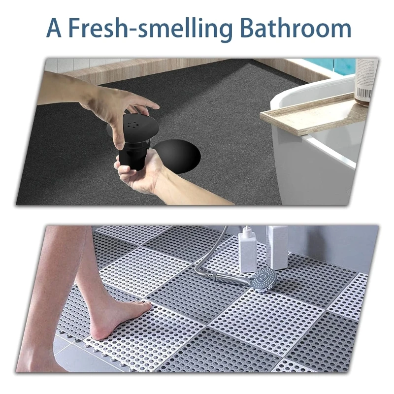 Bathroom Floor Drain Cover Deodorant Shower Trap Cover Universal Shower Plughole Cover Removable Waste Trap Cover