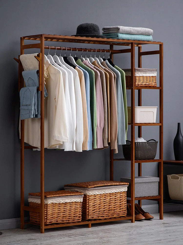 modern Wardrobe Multifunction Storage Rack Orgnizer Floor shoe rack Large Capacity Clothing Hanger Coat Home Furniture