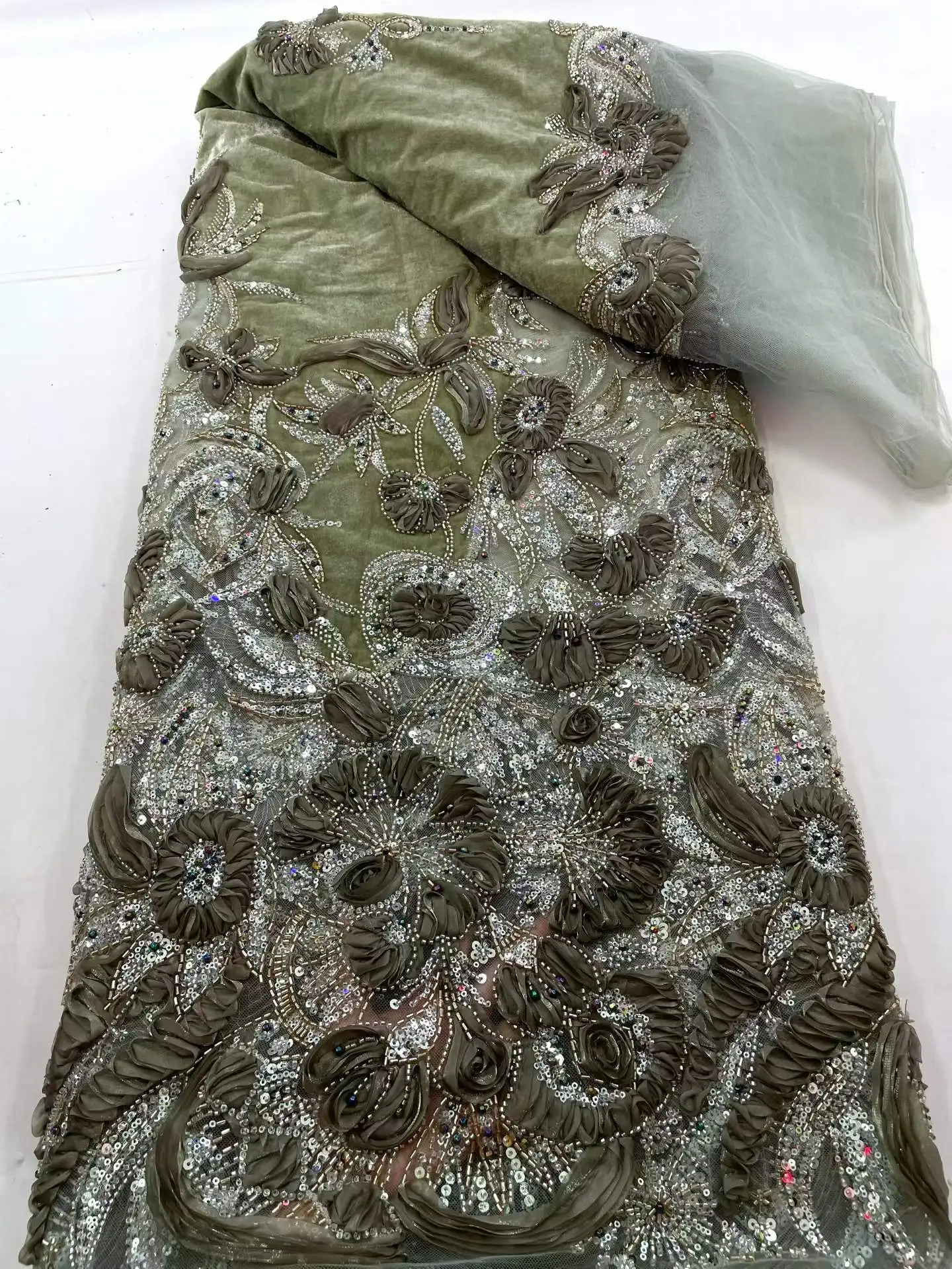 Kain Renda Beludru Payet Afrik - Sewing Velvet Fabric ulasan dan harga
