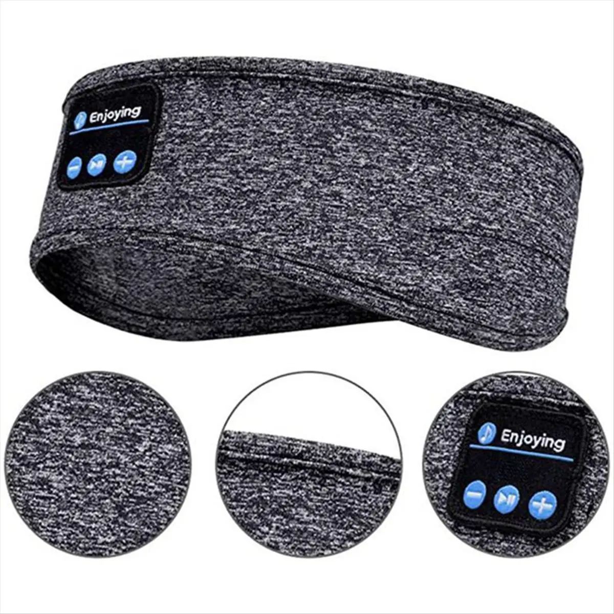 *AIMA Headphones Sports Sleep Headband Elastic Wireless Headphones Music Eye Mask Wireless Bluetooth Headphone Headband B