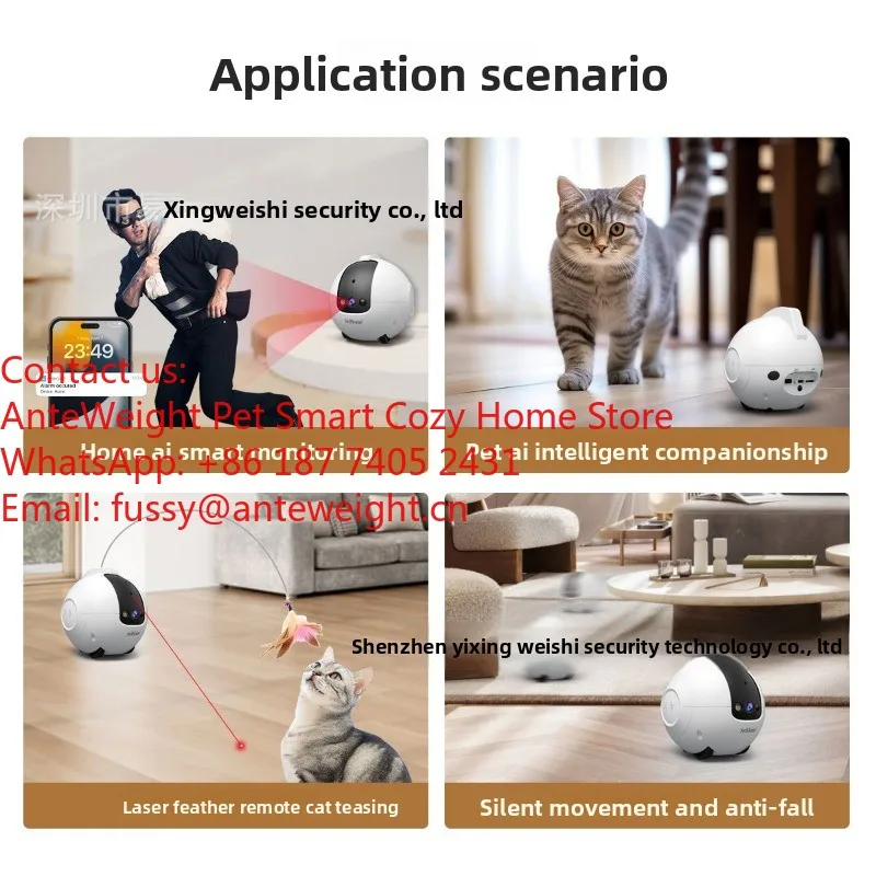 2026 Auto-Patrol Pet Robot, Whole-Home Mobile Camera with HD Monitoring & Play Features | WiFi Smart Home Guardian for Pets
