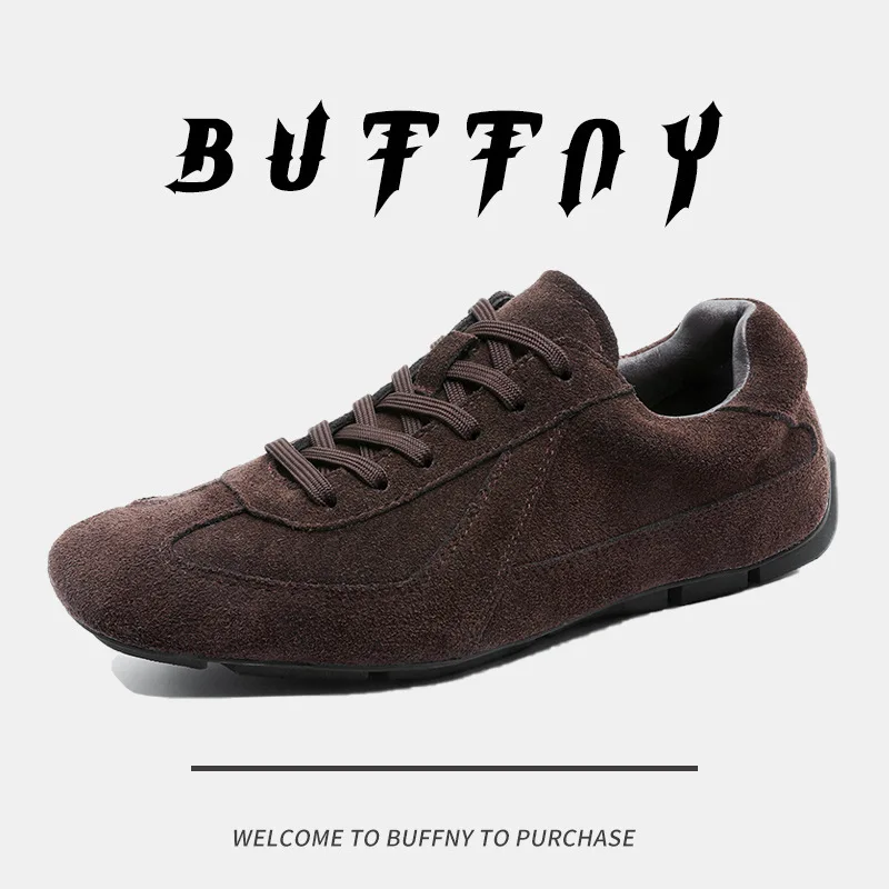 

Men's German Training Shoes Versatile Retro Style Forrest Gump Spring New Matte Leather Big Head Ugly Cute Casual Board Sneakers