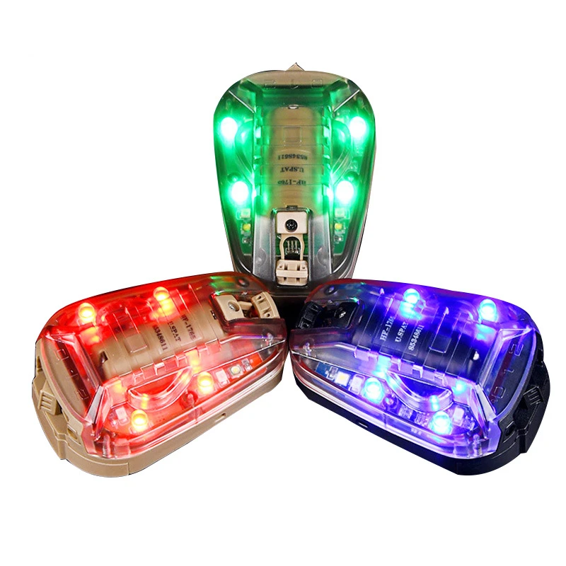 

Многофункциональный светильник для шлема, сигнальная лампа для выживания, ABS страйкбольный шлем, ИК-светодиодный адаптер, идентификация, уличный светильник для шлема