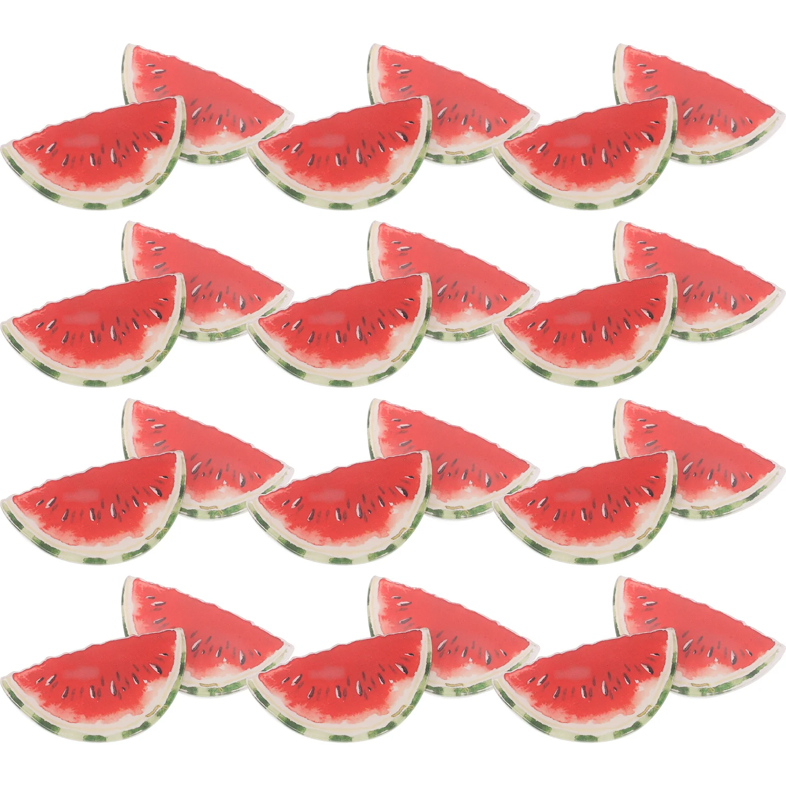 

50Pcs Watermelon Acrylic Brooch Pins Cute Cartoon Lapel Pin for Women Backpack Shirt Decoration Summer Beach Aesthetic