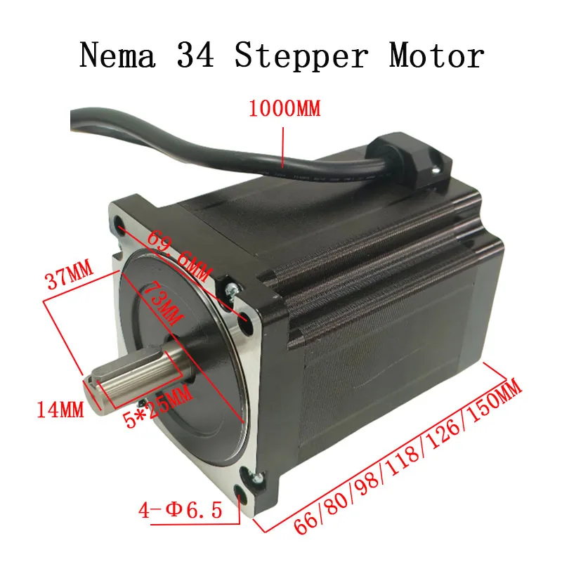 SUMTOR単軸モーターNema 34 1.8度Nema 34ステッピングモーター（3Dプリンター用）