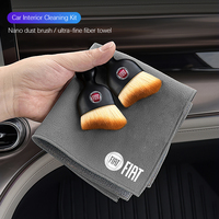 Car Interior Cleaning Tools Microfiber Wash Towels Cleaning Brush For FIAT 500 Ducato Panda Grande Punto Tipo Abarth Pulse Mobi