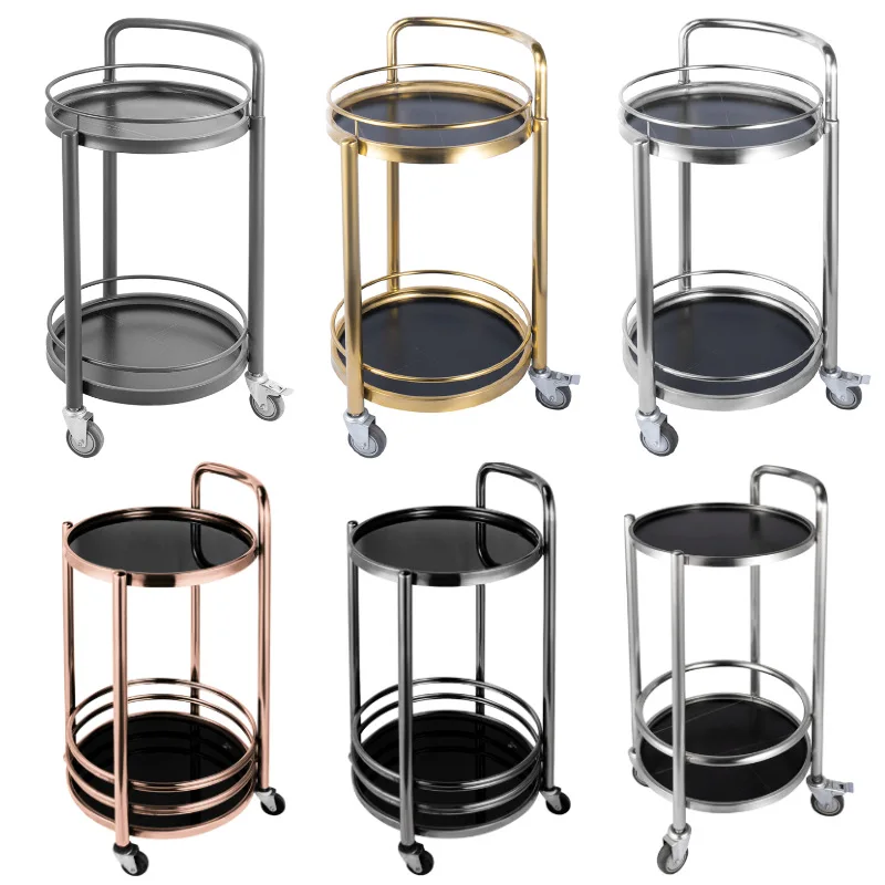 Cake cart, luxury large handcart, hotel restaurant beverage truck, beverage cart, birthday trolley, snack delivery cart