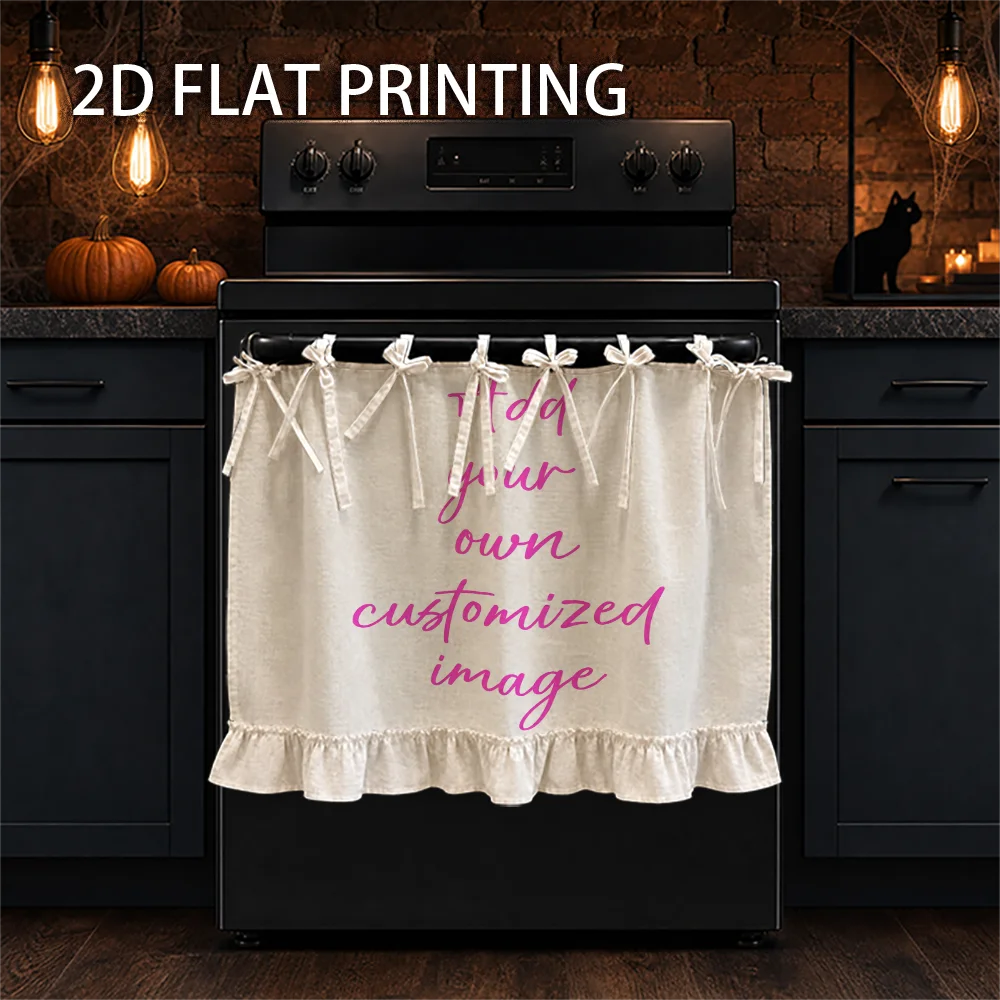 Printed curtains, customize with your own photos, dust covers for kitchen appliances, multifunctional oven protective curtains,