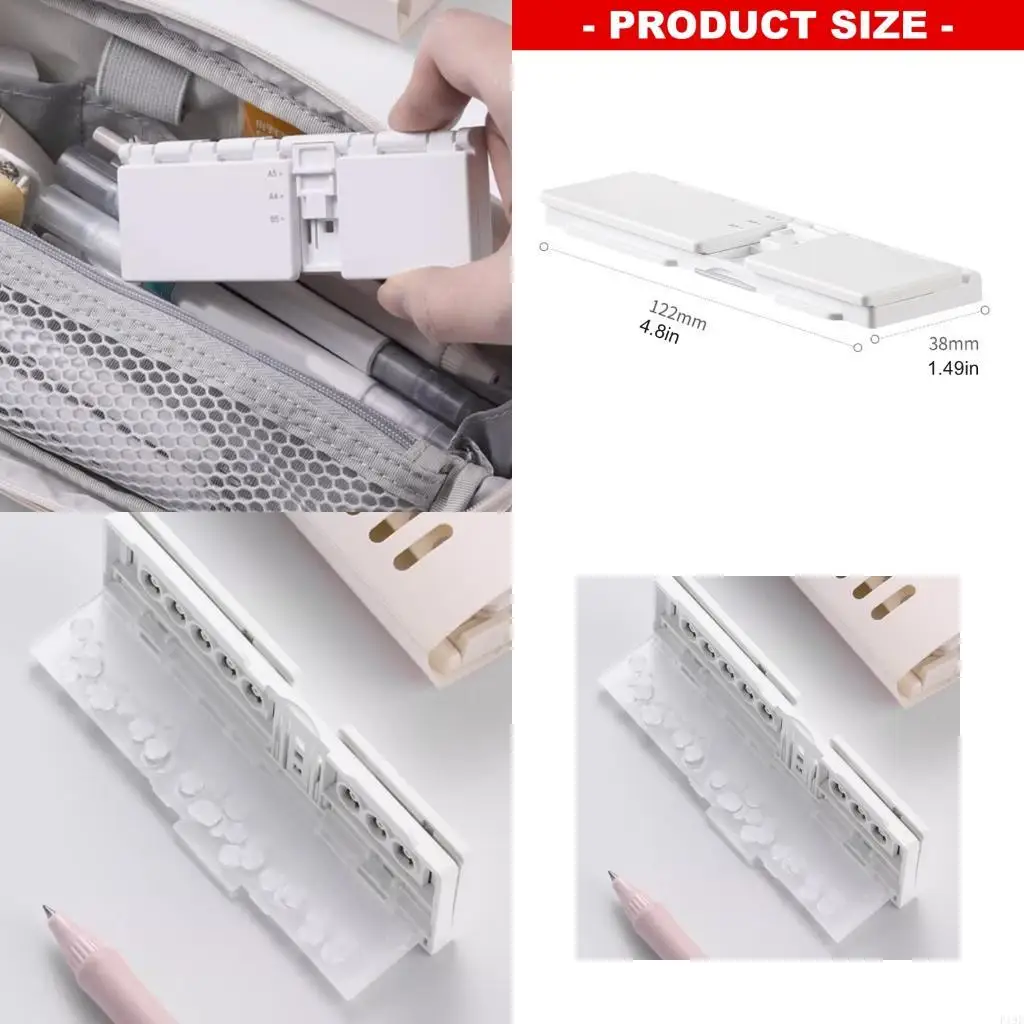 

Manual 8 Hole Puncher 2 Sheets Capacity Portable Paper Punching Tool For Binder F19E