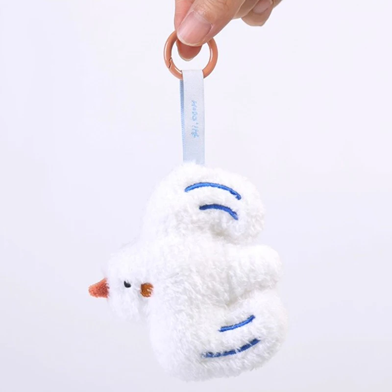 

Seagull Sea Gull Bird Seabird White Petrel Pendant Bag Decoration Plush Toy Cartoon Animal Key Ring Chain Boy Girl Friend Gift