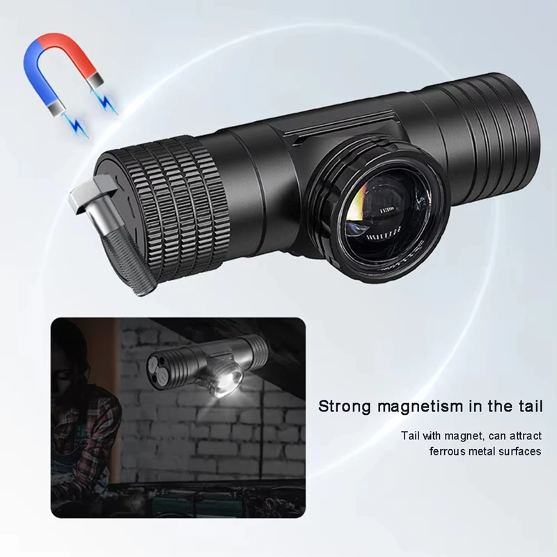 AFBC Motion Sensor Super Bright Headlight Multi-Function Right Angle Headlight IP68 Waterproof LED Flashlight For Repairing